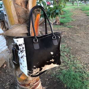 western purse real cowhide leather large tote bag cross body woman bag