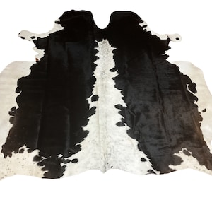 Black and White Cowhide Rug: Luxurious Home Decor