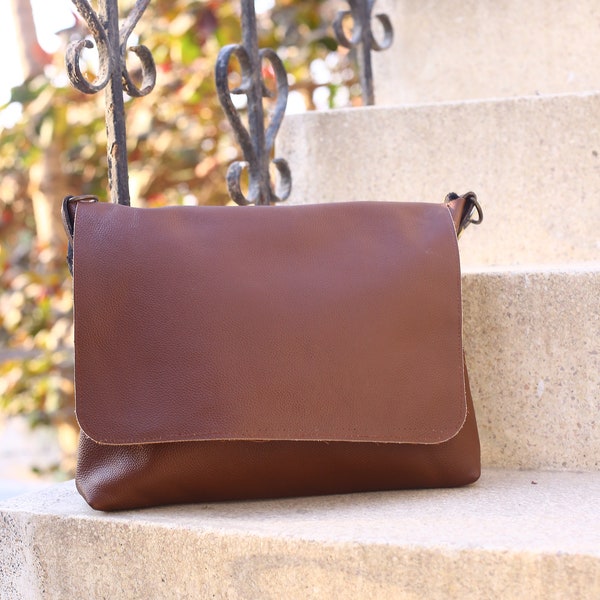 Porte-monnaie western en cuir de vachette, grand sac fourre-tout en cuir véritable, sac tendance pour un usage quotidien