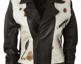 Cowhide Western Jacket: Hair-On Leather Cowgirl Style