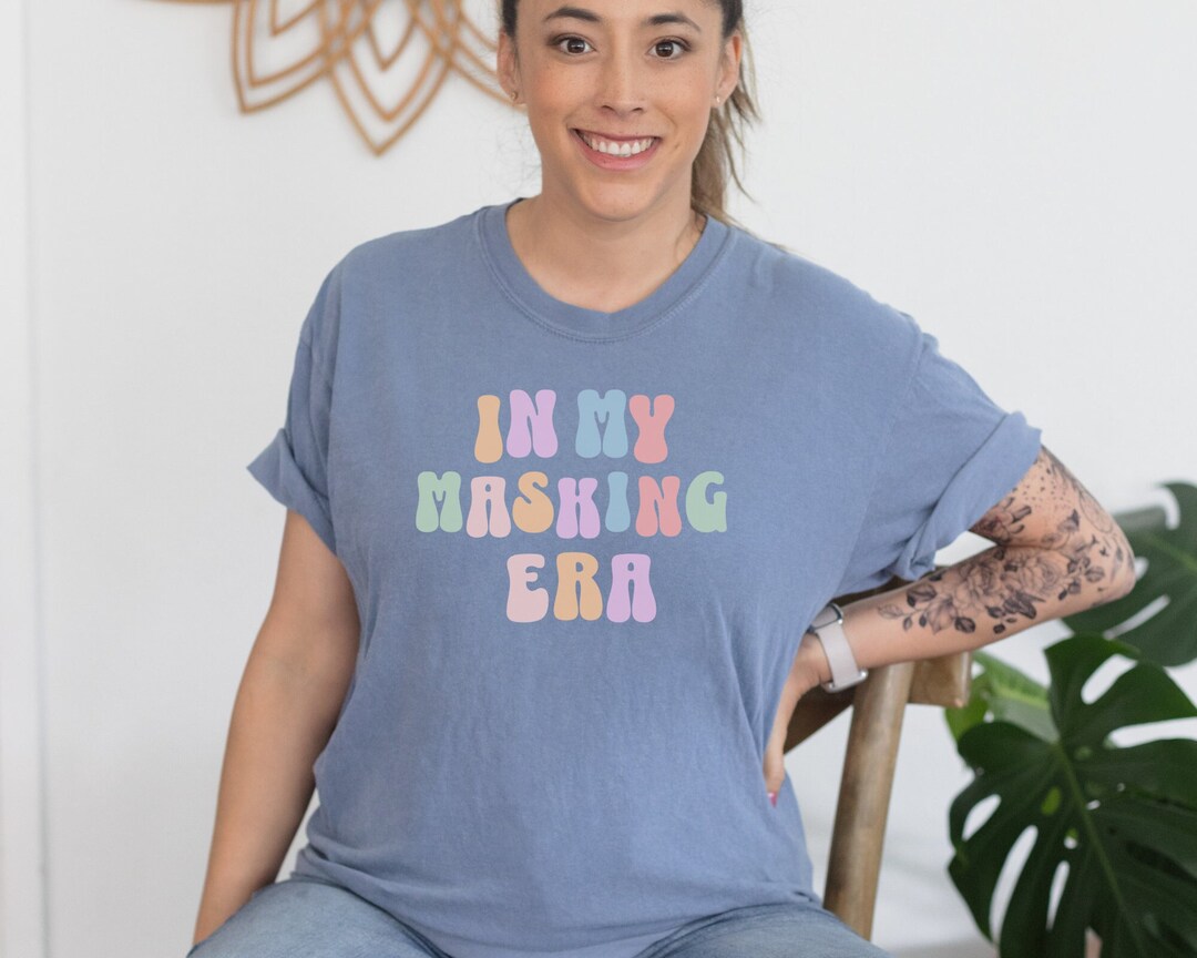 Mask Up Merch In My Masking Era, Mask up T-shirt, Wear A Mask Shirt, Cute Covid ...