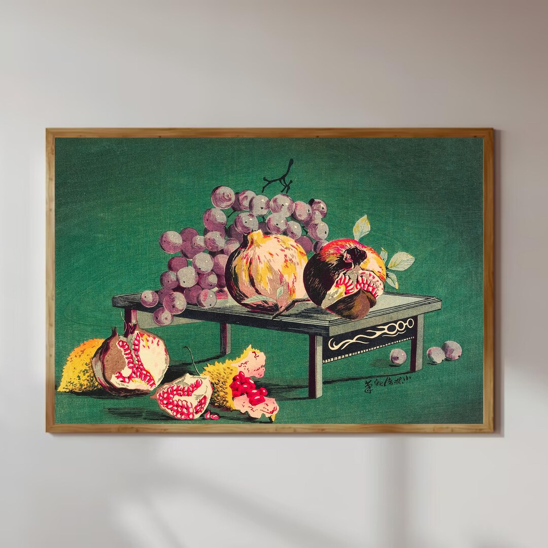 Vintage Kitchen Still Life Painting Farmhouse Print Oil Etsy