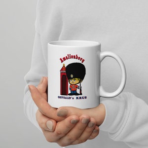 Personalized mugs with a cartoon royal guard from Denmark zdjęcie 7