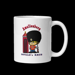 Personalized mugs with a cartoon royal guard from Denmark zdjęcie 5