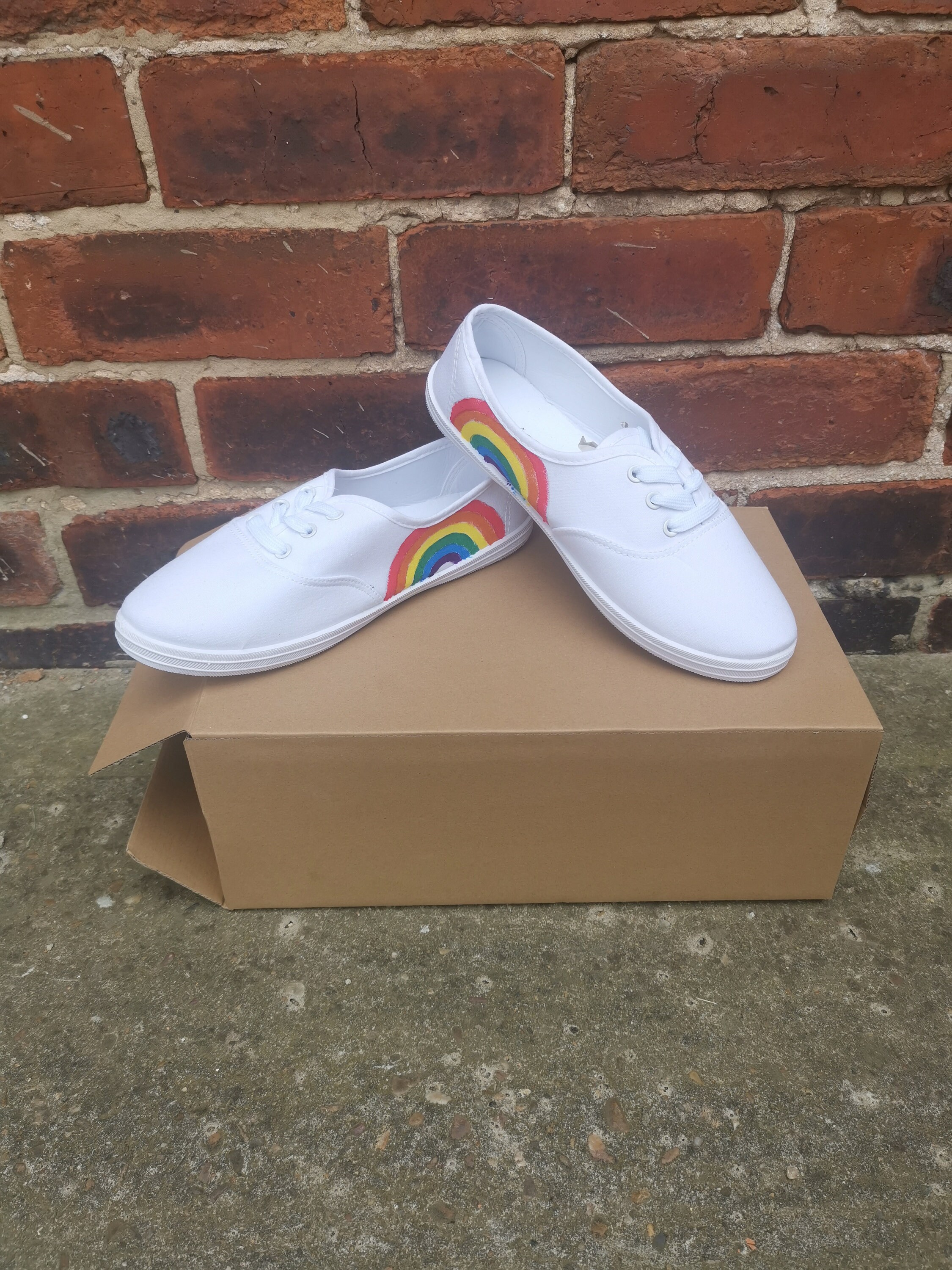 Rainbow Shoes Etsy UK