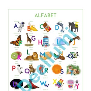 Svenskt - Italienskt Alfabet / Alfabeto Italiano -Svedese