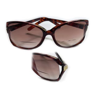 Oversize Reading Sunglasses Bifocal +1.00 to +3.50 Sunny Readers Tortoise Frame