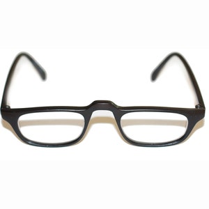 Half Eye Reading Glasses Low Rise Basic Black Frame Lightweight Readers +3.50