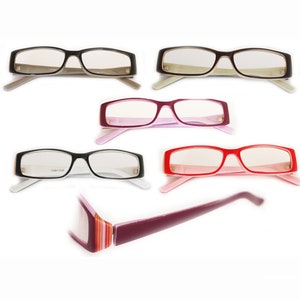 Reading Glasses Agate Stripe Detail Acrylic Frame +1.00 to +3.50