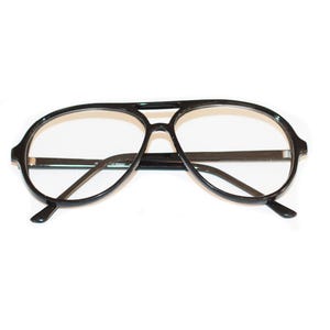Classic Large Man Reading Glasses Retro 80&#39;s Academic Black Frame +2.75 +3.25 +3.50 +3.75 Lens