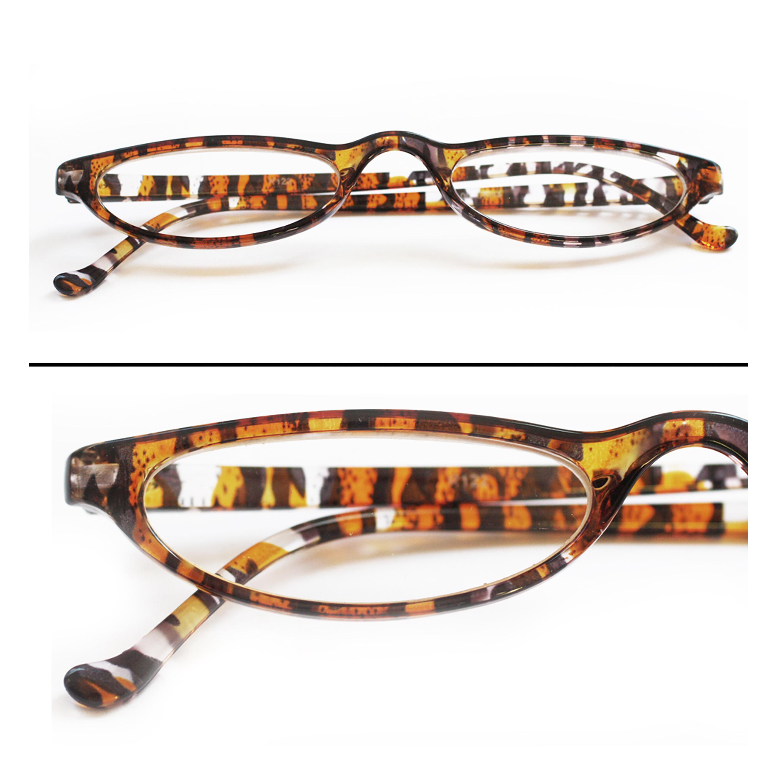 Reading Glasses Half Eye Tiger Print Lightweight +1.00 Lens  display picture 1