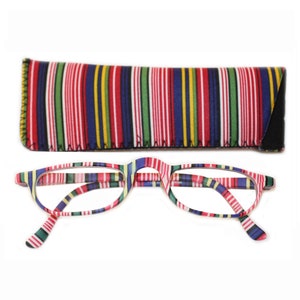 Reading Glasses Half Eye Dark Rainbow Beach Stripe +1.50 +2.00 +2.50 +3.00