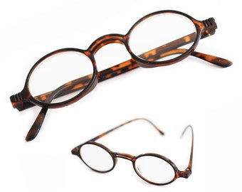 Gafas de lectura retro de la vieja escuela, académicas, con montura redonda de tortuga +1,25