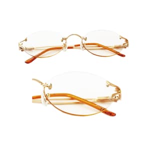 Hippy Chic Groovy Amber Tint Reading Glasses +2.25 Lens Strength