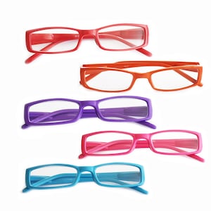 Paintbox Reading Glasses Bright Fun Colors  Spring Hinge +2.50 Lens Strength