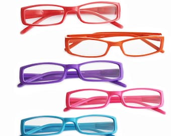 Paintbox Reading Glasses Bright Fun Colors  Spring Hinge +1.00 Lens Strength