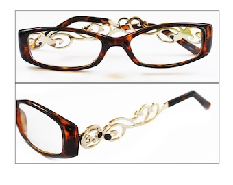 Leesbril Fancy Pants Curly Q Tortoise Bruin Montuur +1.00 +1.50 +2.00 +2.50 +3.00 +3.50