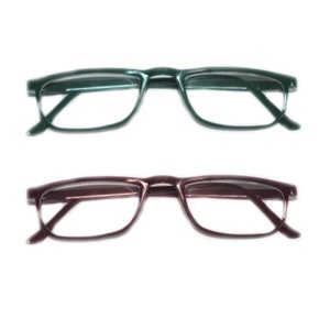 Reading Glasses Low Rise Frame Chocolate Brown / Racing Green +1.00 to +3.50
