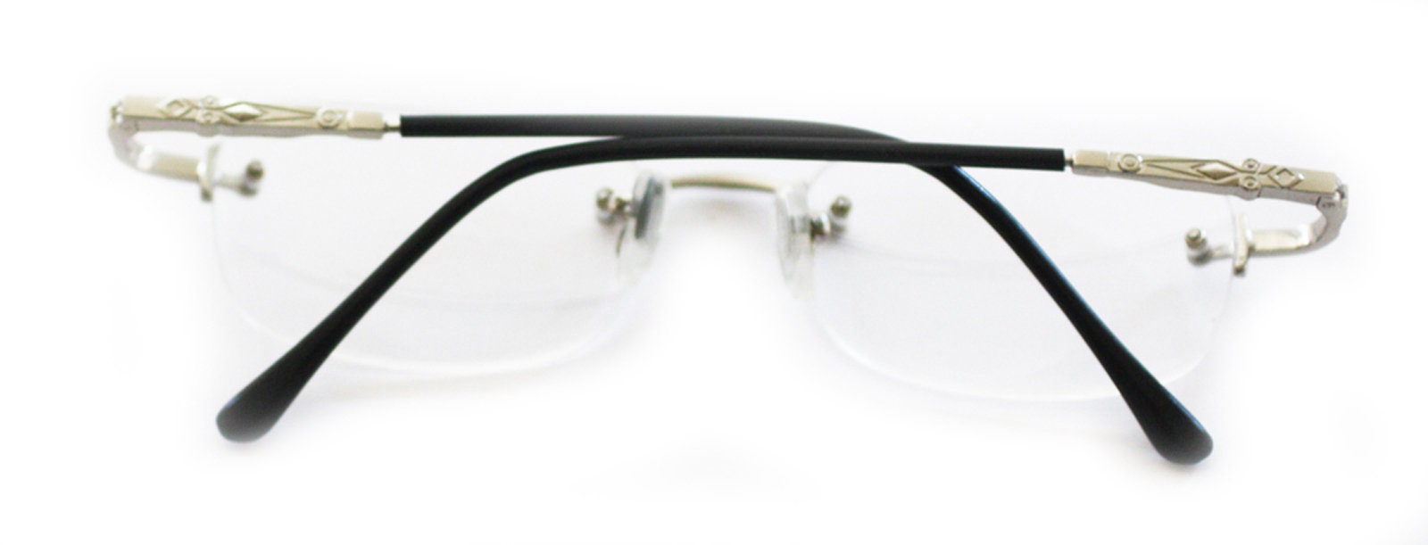 Bifokale Lesebrille Mit Halb Randlosem Metallrahmen – Feder-Scharniere, Verschiedene Farben