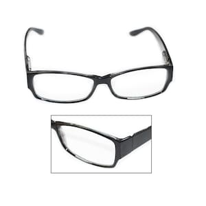 Reading Glasses Office Style Black Rectangle Frame Unisex +1.00 +1.25 +1.50 +2.50