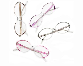 Reading Glasses Women's Oval Frame Delicate Simple Readers +1.00 thru +3.00 Four Colors!