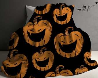 Manta de Halloween, manta de esqueleto, manta de calabazas, manta fantasma, Halloweentown