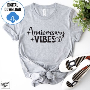 Jubiläum Vibes SVG PNG, Eheleben svg, Paare Urlaub svg, gute Vibes svg, Jahrestag svg, sofortiger Download, Schneidedateien Bild 5