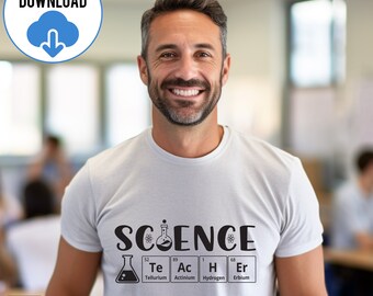 School Science SVG, Science Teacher SVG, Funny Scientist Svg, Science Cut File, Science Lover Svg, Teaching Vibes Svg, Teacher Appreciation