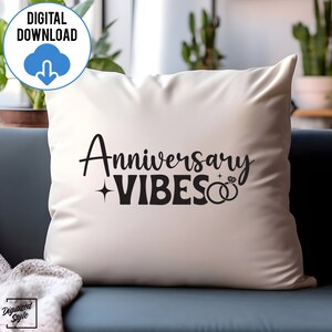 Jubiläum Vibes SVG PNG, Eheleben svg, Paare Urlaub svg, gute Vibes svg, Jahrestag svg, sofortiger Download, Schneidedateien Bild 8