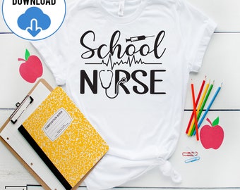 School Nurse SVG, Registered Nurse Svg, RN Future Nurse Svg, Nursing Life Svg, Nurse School Svg, Back to School Svg, Teaching Vibes Svg
