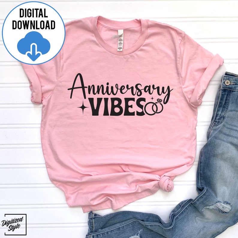 Jubiläum Vibes SVG PNG, Eheleben svg, Paare Urlaub svg, gute Vibes svg, Jahrestag svg, sofortiger Download, Schneidedateien Bild 4