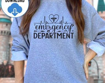 Emergency Department SVG PNG, ER Nurse Svg, Emergency Nurse Svg, Emergency Room Svg, Nurse Life Svg, Nurse Squad Svg, Nursing Humor Svg