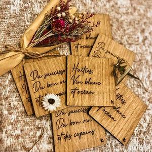 Oak coasters