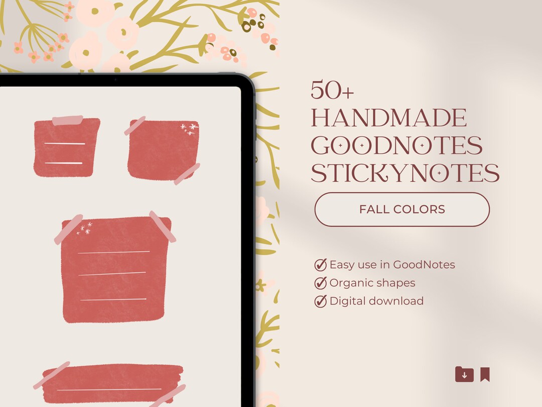 Goodnotes Stickynotes Goodnotes Post Its 50 Goodnotes Etsy