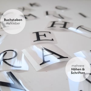 Buchstaben Aufkleber - Buchstaben Sticker aus Vinylfolie - Vinylsticker - Buchstaben Sticker - Buchstaben zum Aufkleben
