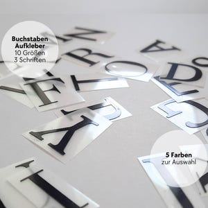 Buchstaben Aufkleber - Buchstaben Sticker aus Vinylfolie - Vinylsticker - Buchstaben Sticker - Buchstaben zum Aufkleben