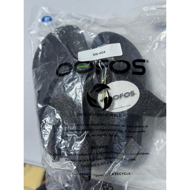 Oofos OOriginal Recovery Sandals Black Unisex Mens 5 Womens 7 Flip Flops 1000 image 3