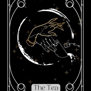 Tarot Inspired Wall Art | The Tea | Printable Art | Digital Print | Digital Download | Printable Poster | Bad Ass Women | Spill the Tea