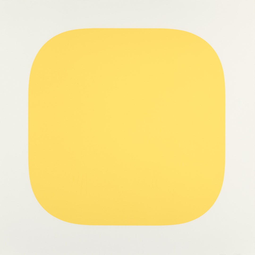 Ellsworth Kelly 'yellow Square' Fine Art Print Etsy