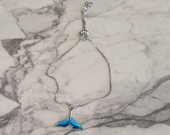 Blue Whale Tail Bracelet