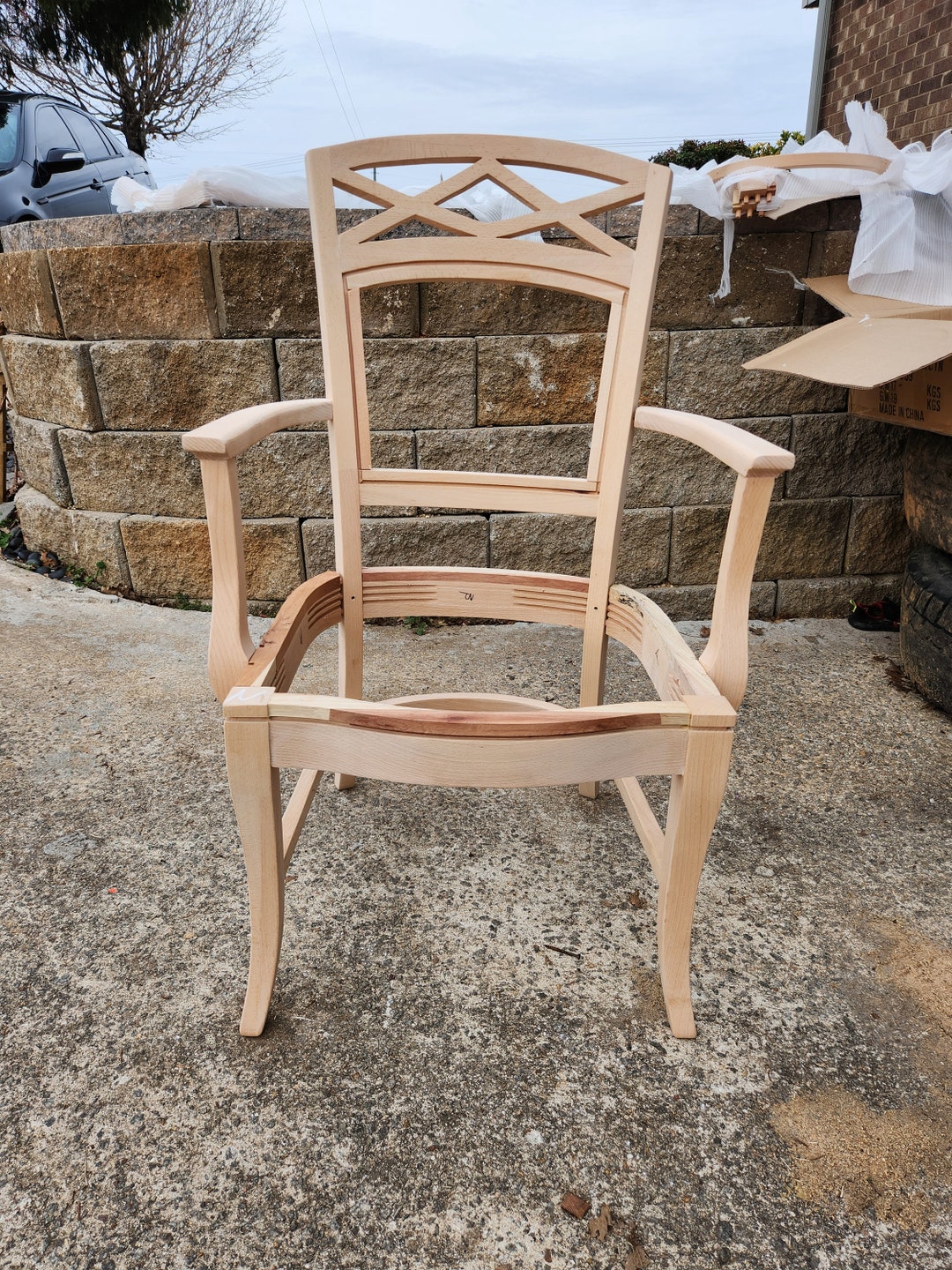 Unfinished Wood Chair Stand Unfinished Furniture Armchair Frames