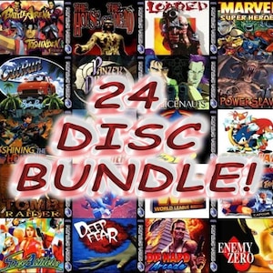Sega Saturn Games 24 Disc Bundle! - No Art, Discs in Paper Sleeves, Name on Sleeve. Polymega too. - Read Below for List of Games