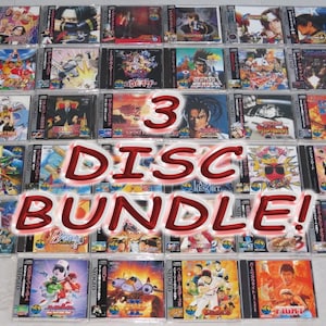 NeoGeo CD Games 3 Disc Bundle! - No Art, Discs in Paper Sleeves, Name on Sleeve. Neo Geo CD, NGCD, Polymega too. - Read Below for Games