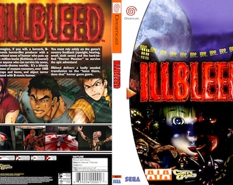 Dreamcast Illbleed Video Game, FULL COLOR ART