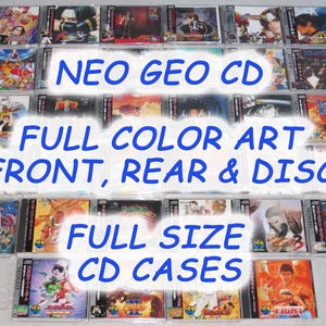 Neo Geo CD Games: Choose from Complete Library! Full Color Disc & Front/Back Case Art  (when available) in Full Size CD/DVD Case, NeoGeo cd