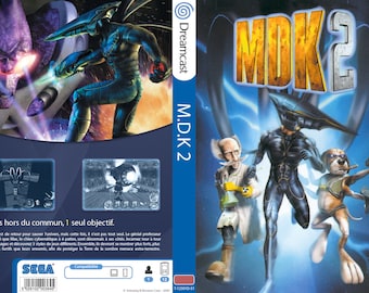 Dreamcast Custom Made MDK 2 Video Game, Full Color Art