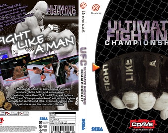 Dreamcast Custom Made Universal Fighting Championship Video Game, FULL COLOR ART
