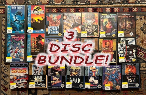 Sega CD 3-disc Bundle: No Art - Etsy