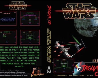 Atari Jaguar CD Game Star Wars (ST port), Exclusive!, Full Color Art, Each Disc Tested Before Shipping, Read Description