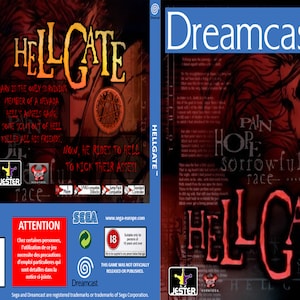 Dreamcast Hellgate Video Game, FULL COLOR ART